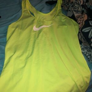 Yellow Nike Tank Top
